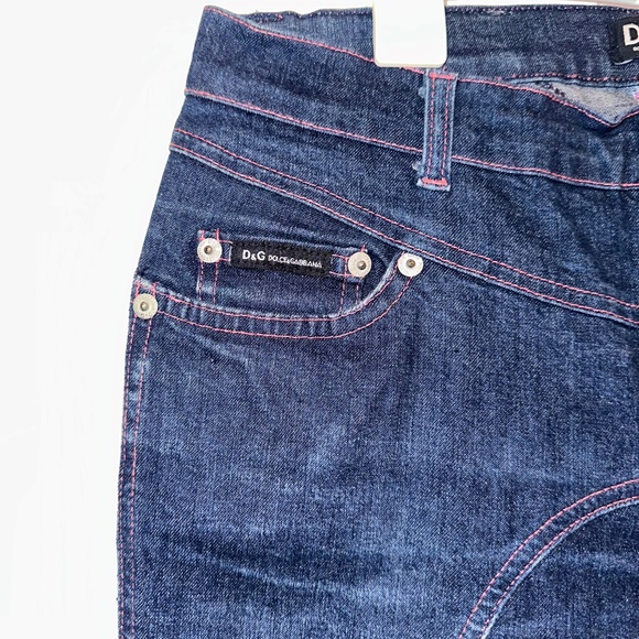 Dolce & Gabbana Blue Skinny Jeans With Zip Detail W27 - Picture 2 of 7